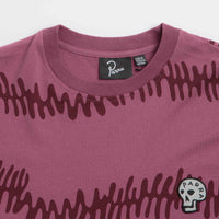 by Parra Stitched Skull Long Sleeve T-Shirt - Washed Magenta thumbnail