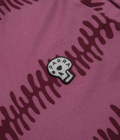 by Parra Stitched Skull Long Sleeve T-Shirt - Washed Magenta