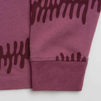 by Parra Stitched Skull Long Sleeve T-Shirt - Washed Magenta thumbnail