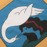 by Parra Swan To The Face T-Shirt - Ochre thumbnail