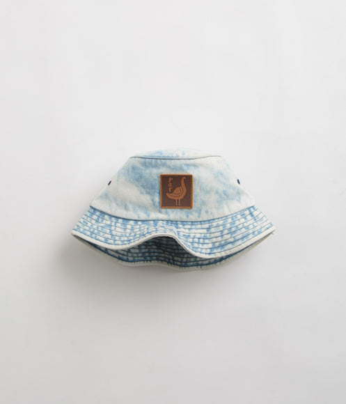 by Parra The Great Goose Bucket Hat - Washed Light Blue