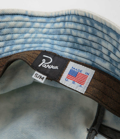 by Parra The Great Goose Bucket Hat - Washed Light Blue