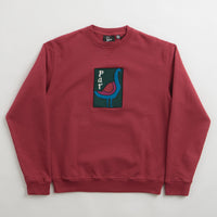 by Parra The Great Goose Crewneck Sweatshirt - Beet Red thumbnail