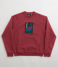 by Parra The Great Goose Crewneck Sweatshirt - Beet Red