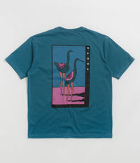 by Parra The Stand Off T-Shirt - Deep Sea Green