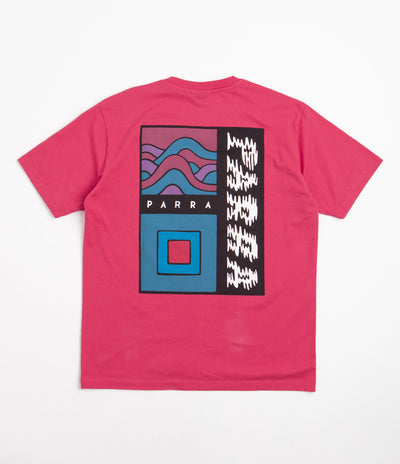 by Parra Wave Block Tremors T-Shirt - Purple / Pink