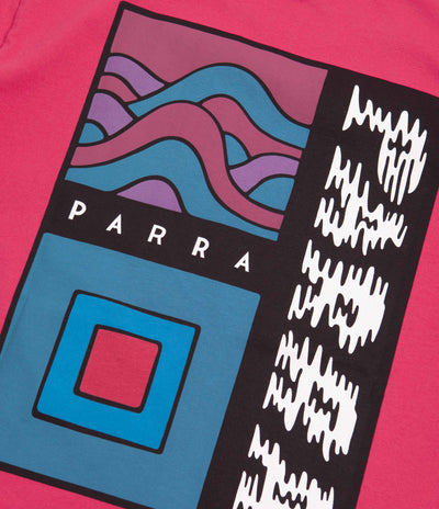 by Parra Wave Block Tremors T-Shirt - Purple / Pink