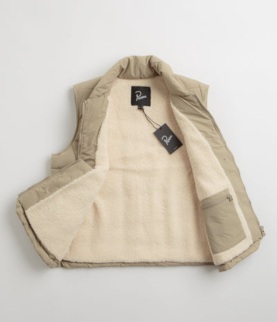 by Parra Waved Alien Puffer Vest - Tan