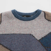 by Parra Your Street Knitted Sweatshirt - Blue thumbnail