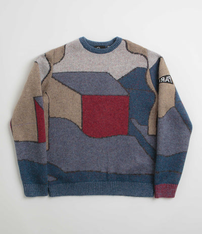 by Parra Your Street Knitted Sweatshirt - Blue