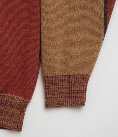 by Parra Your Stupid Shed Knitted Cardigan - Brown