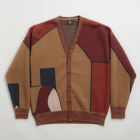 by Parra Your Stupid Shed Knitted Cardigan - Brown thumbnail