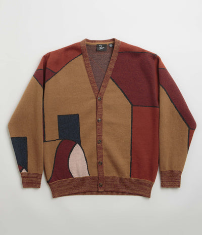 by Parra Your Stupid Shed Knitted Cardigan - Brown