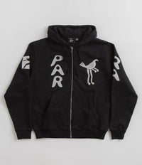 by Parra Zipped Pigeon Zip Hoodie - Black