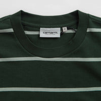 Carhartt Aiken Pocket T-Shirt - Aiken Stripe / Conifer thumbnail