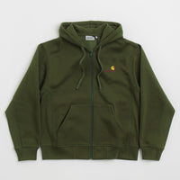 Carhartt American Script Hooded Jacket - Tarragon thumbnail