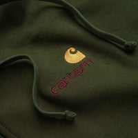 Carhartt American Script Hooded Jacket - Tarragon thumbnail