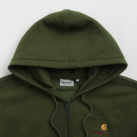 Carhartt American Script Hooded Jacket - Tarragon thumbnail