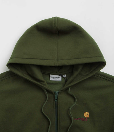 Carhartt American Script Hooded Jacket - Tarragon