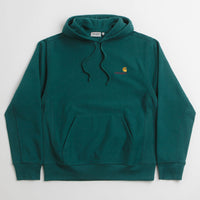 Carhartt American Script Hoodie - Malachite thumbnail