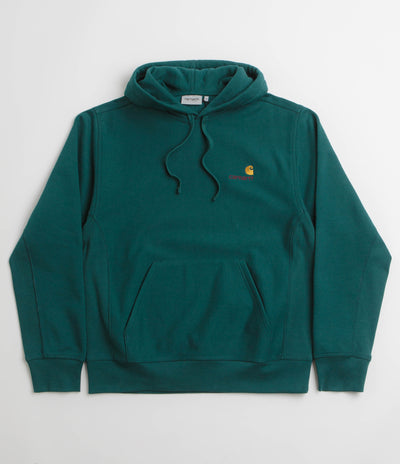 Carhartt American Script Hoodie - Malachite