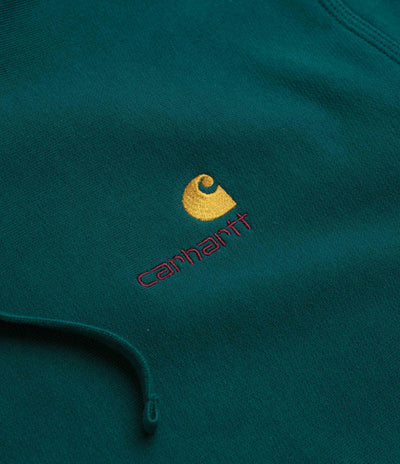 Carhartt American Script Hoodie - Malachite