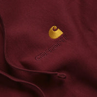 Carhartt American Script Hoodie - Malbec thumbnail