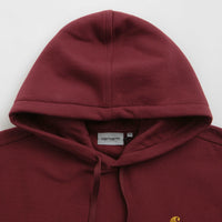 Carhartt American Script Hoodie - Malbec thumbnail