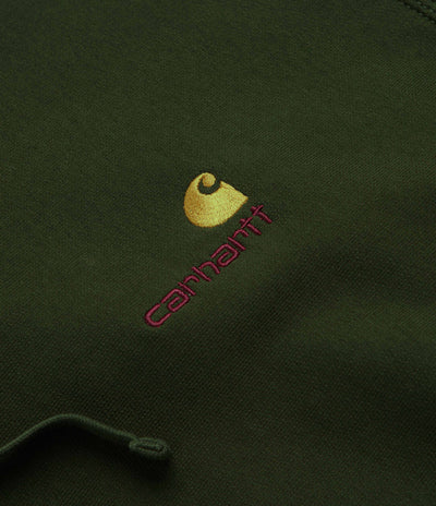 Carhartt American Script Hoodie - Tarragon