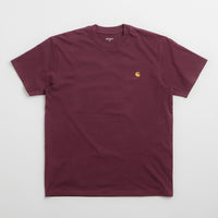 Carhartt American Script T-Shirt - Malbec thumbnail