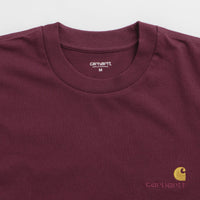 Carhartt American Script T-Shirt - Malbec thumbnail