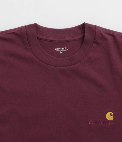 Carhartt American Script T-Shirt - Malbec