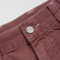 Carhartt Brandon Denim Pants - Dusky Pink thumbnail