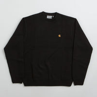 Carhartt Chane Crewneck Sweatshirt - Black / Gold thumbnail