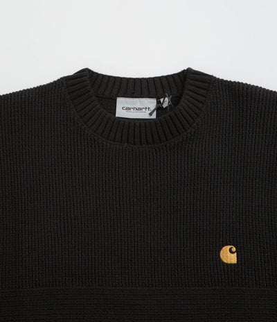 Carhartt Chane Crewneck Sweatshirt - Black / Gold