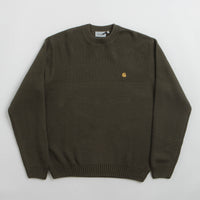 Carhartt Chane Crewneck Sweatshirt - Cypress / Gold thumbnail