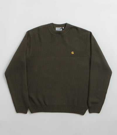 Carhartt Chane Crewneck Sweatshirt - Cypress / Gold