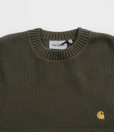 Carhartt Chane Crewneck Sweatshirt - Cypress / Gold