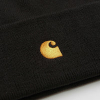 Carhartt Chase Beanie - Black / Gold thumbnail