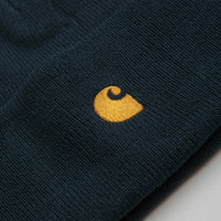 Carhartt Chase Beanie - Duck Blue / Gold thumbnail