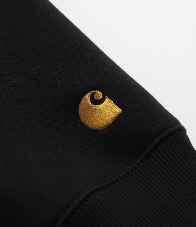 Carhartt Chase Hoodie - Black / Gold