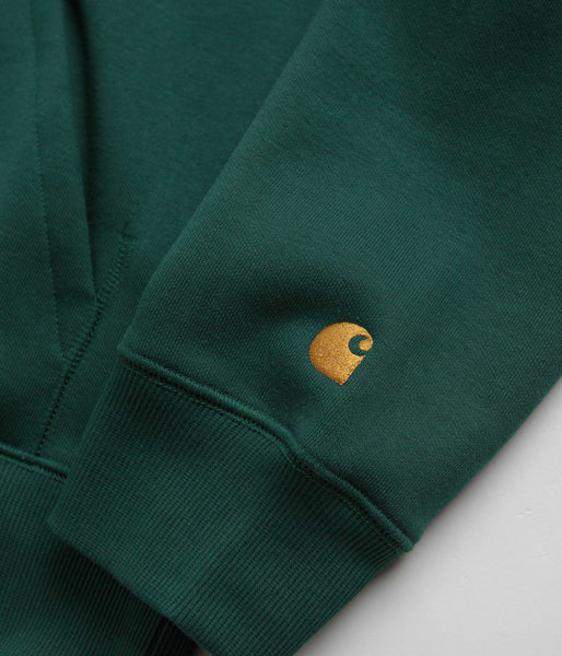 Carhartt Chase Hoodie - Chervil / Gold | Flatspot