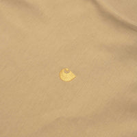 Carhartt Chase T-Shirt - Dusty Hamilton Brown / Gold thumbnail