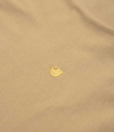 Carhartt Chase T-Shirt - Dusty Hamilton Brown / Gold