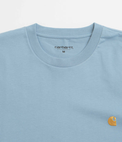 Carhartt Chase T-Shirt - Frosted Blue / Gold