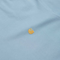 Carhartt Chase T-Shirt - Frosted Blue / Gold thumbnail