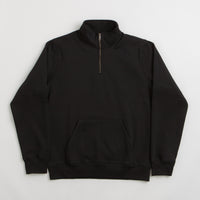 Carhartt Chase Zip Neck Sweatshirt - Black / Gold thumbnail