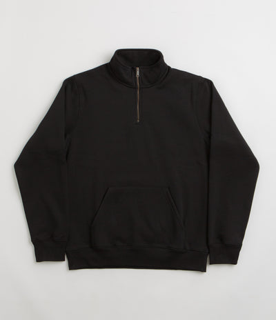 Carhartt Chase Zip Neck Sweatshirt - Black / Gold