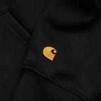 Carhartt Chase Zip Neck Sweatshirt - Black / Gold thumbnail