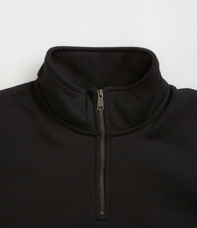 Carhartt Chase Zip Neck Sweatshirt - Black / Gold